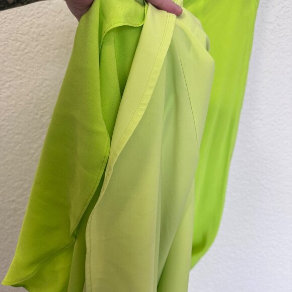 LOVERS + FRIENDS Pryce Sleeveless Maxi Dress Gown Size S Bright LIme Green - Picture 6 of 16